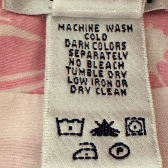 Lilly Pulitzer Women’s Pleated Cotton Wrap Skirt Green and Pink Floral‎ Size 2 - Picture 5 of 7